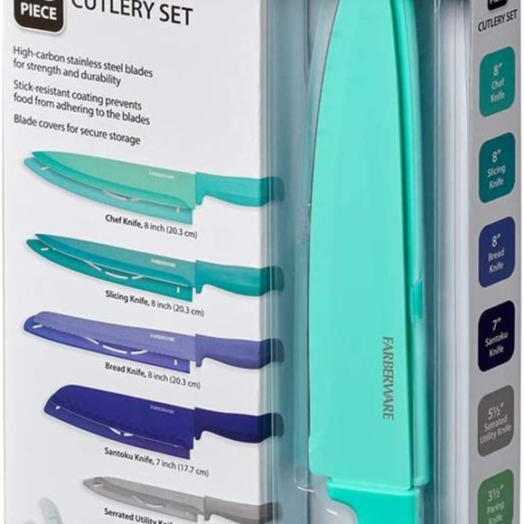 Faberware Color Series 23 pce. Cutlery Set measuring cups/spoons/spatulas/knives - Picture 2 of 5